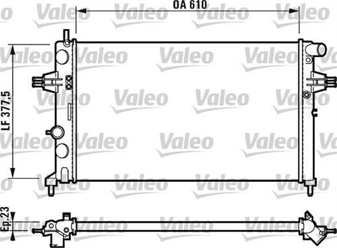 Valeo 732729 Motor Radyatör Astra G Zafira 1.4 1.6 1.8 2.0 2.2 16V 98 05 Klimalı Klimasız Mekanik 1300189