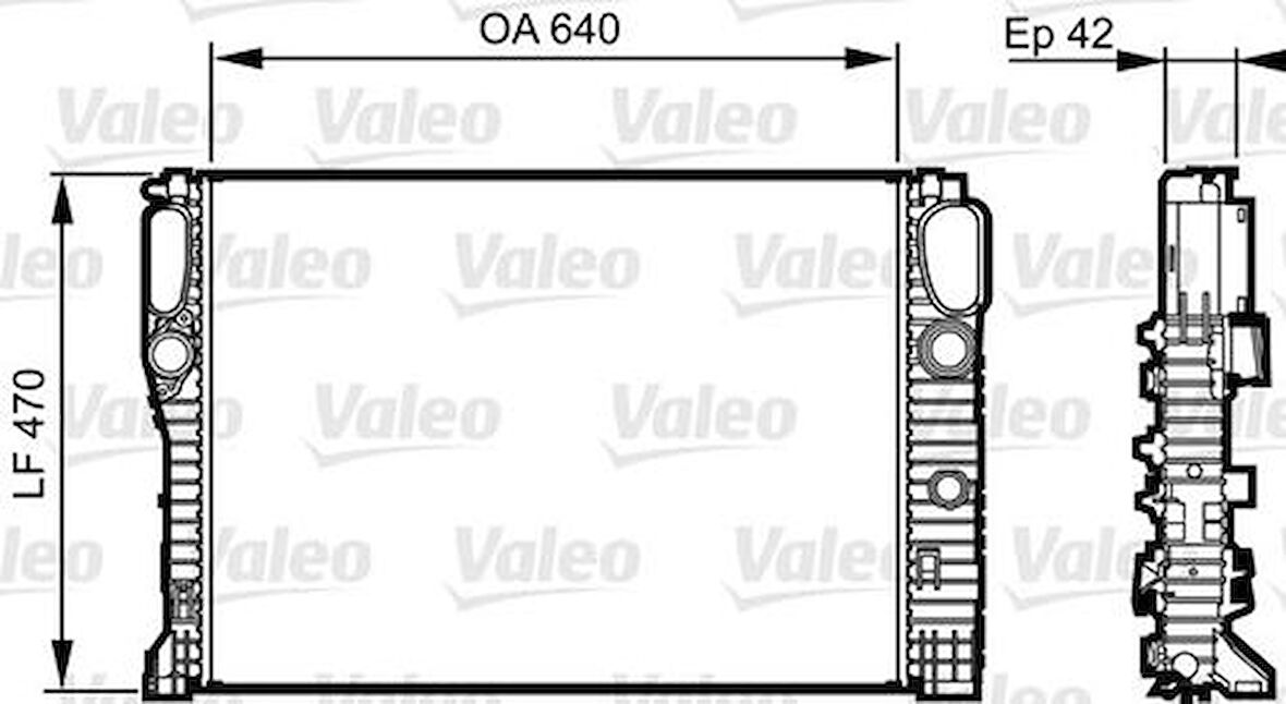Valeo 732855 Motor Su Radyatörü C219 05-10 W211 02-08 S211 03-08 2115003202
