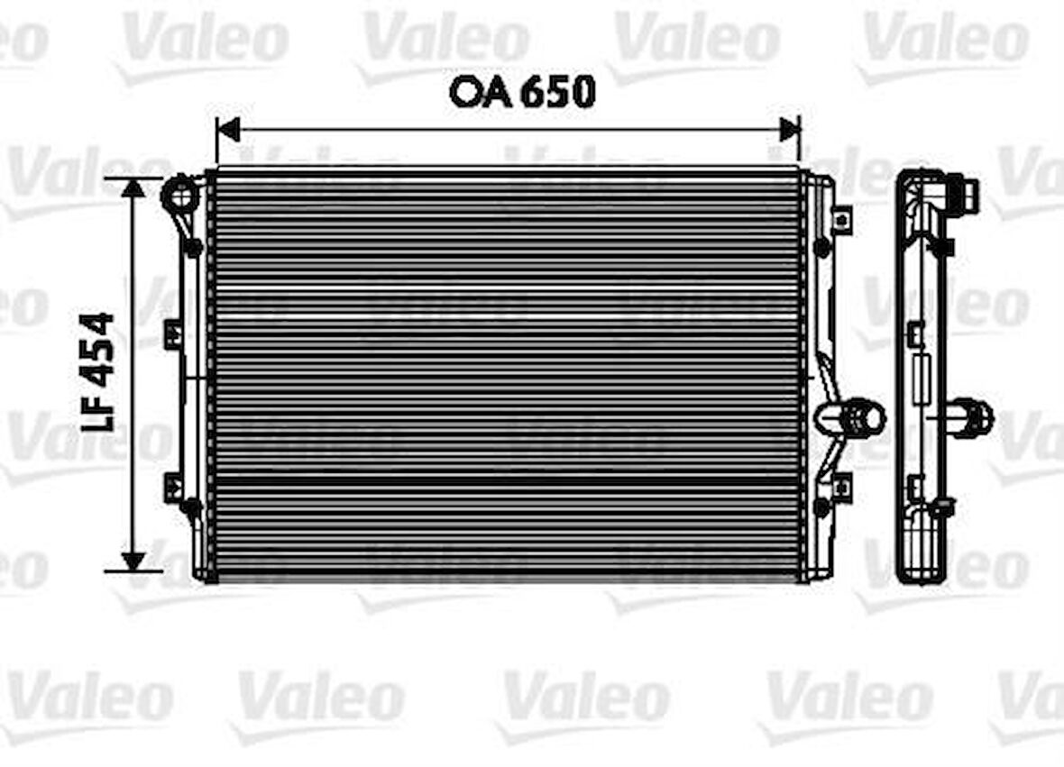 Valeo 734333 Motor Radyatörü A3 1.6 2.0TDI Leon Golf V 2.0TDI 04- 1K0121251EH