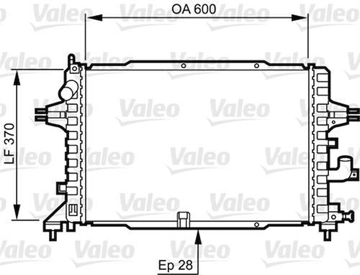 Valeo 734380 Su Radyatörü Brazing Astra H Z13DTH Z17DTH Z17DTJ Z19Dt Zfıra B Z17DTJ A17DTJ Z19Dt 1300269