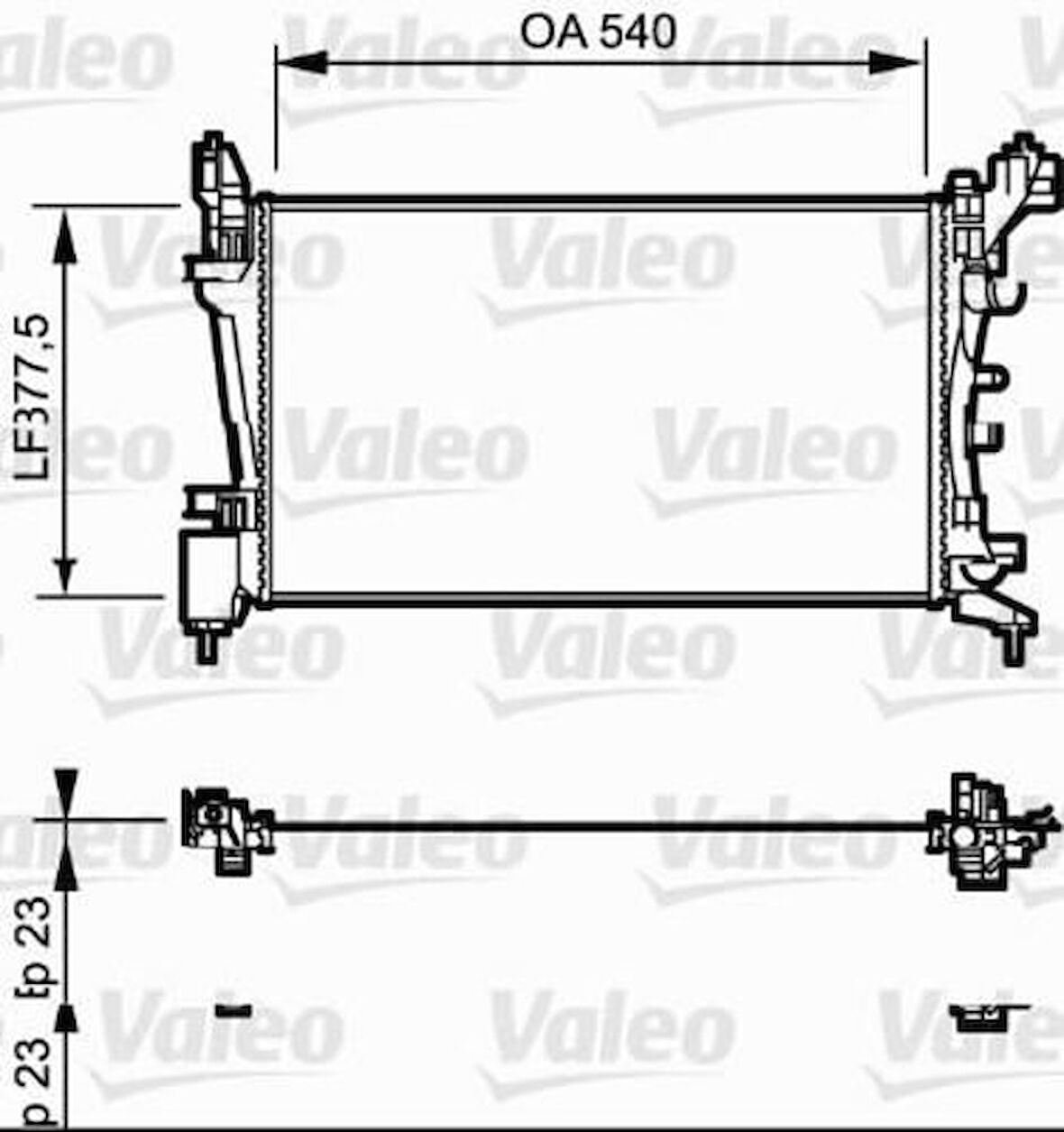 Valeo 735097 Motor Radyatörü Corsa D 1.0 1.2 1.4 06- 1300279