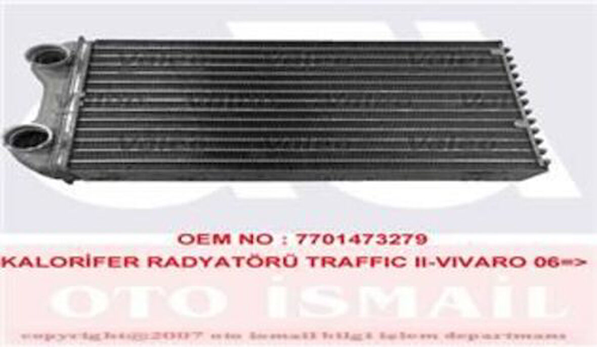 Valeo 812375 Kalorifer Radyatörü Vivaro 2.0 CDTI Trafic II 2.0 DCI 06- 7701473279