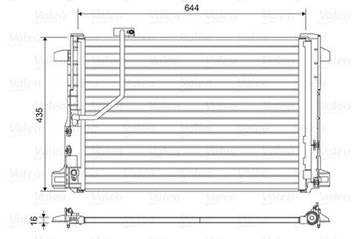 Valeo 814044 Klima Radyatörü X204 08-15 W204 07-14 S204 07-14 C204 11-C218 11-17 W212 13-16 A207 13-16 C207 13-15 2045000254