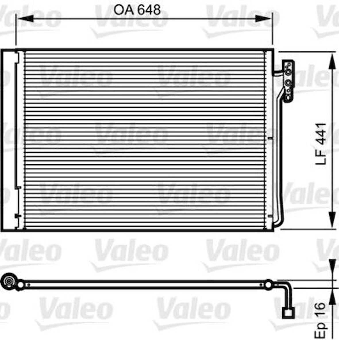 Valeo 814165 Kondenser Range Rover JRW000020