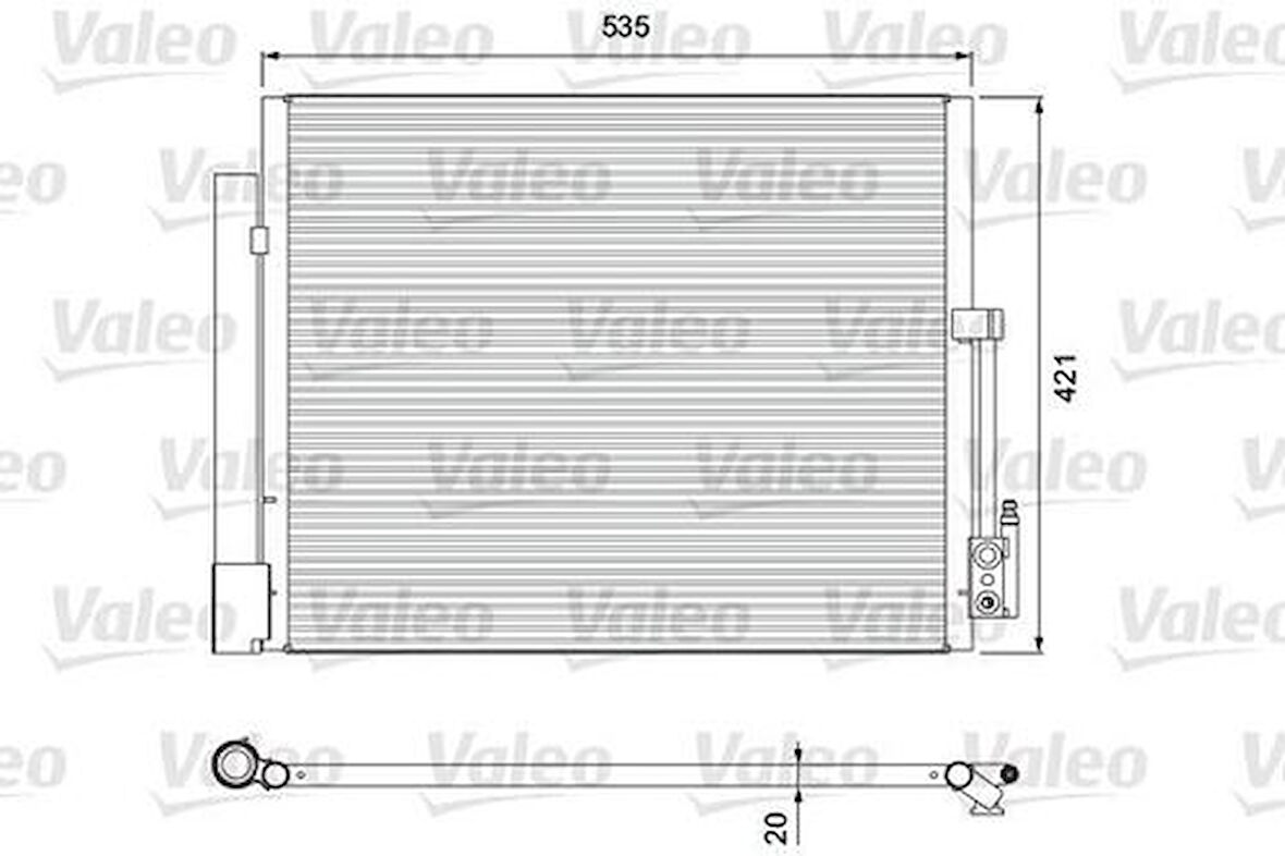 Valeo 814382 Klima Radyatörü Meriva B 1850154