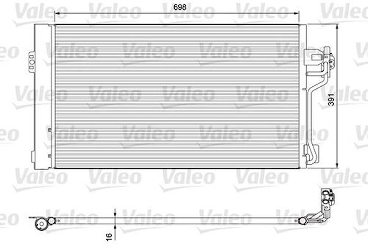 Valeo 814391 Klima Radyatörü Viano W639 03-Vito W639 03- 6398350470