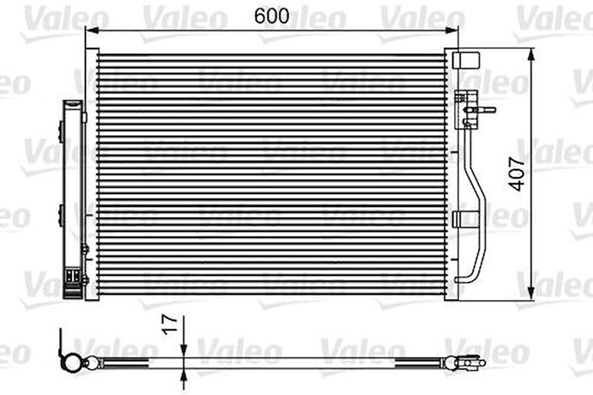 Valeo 814478 Kondenser Chevrolet Aveo 96943762