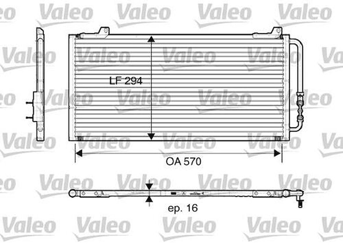 Valeo 816921 Klima Radyatörü Rover 200 95-00 400 95-00 25 99-05 45 00-05 Cabriolet 1.6 96-99 Coupe JRB100310