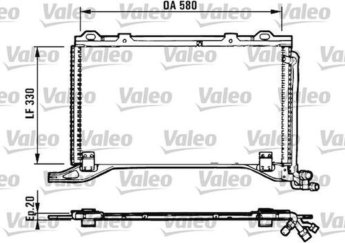 Valeo 816949 Klima Radyatörü E-Serisi W210 97-02 S210 97-02 2018300370