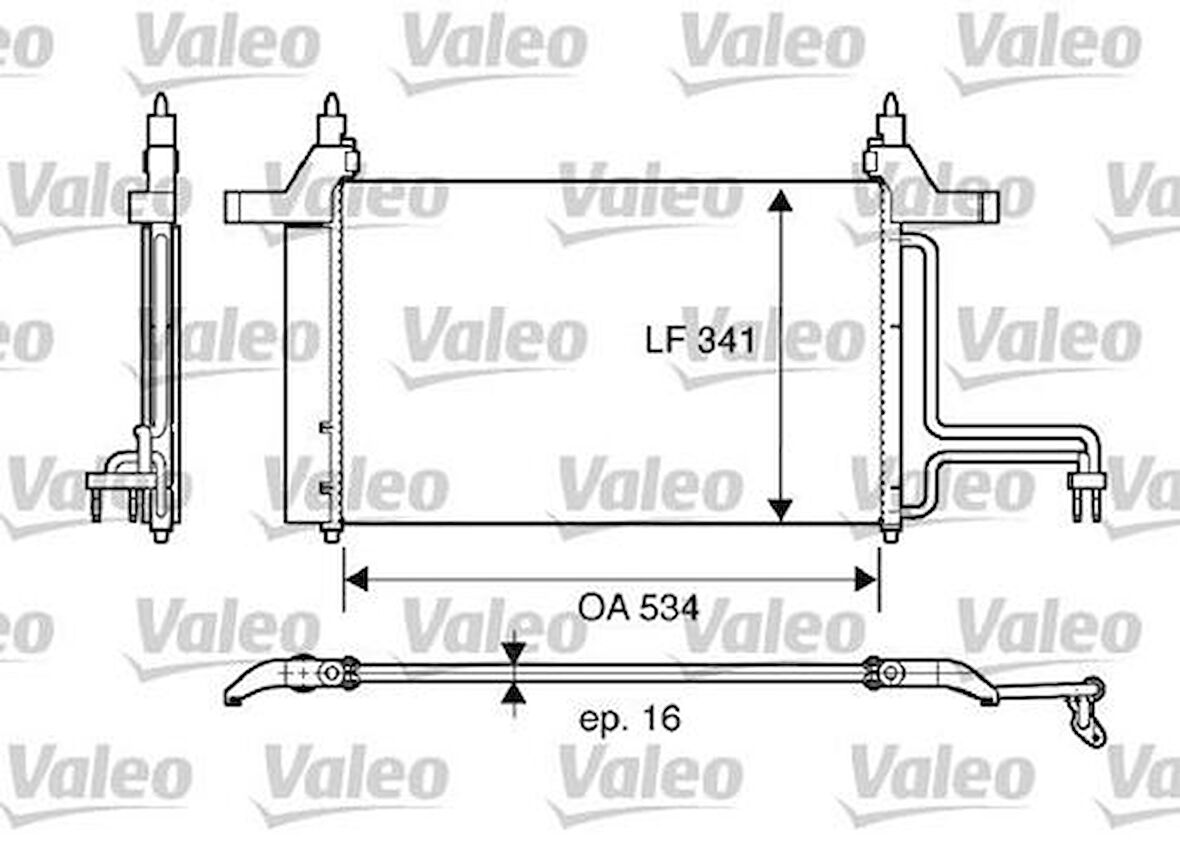 Valeo 817669 Klima Radyatörü Stilo 1.4 1.6 1.9 JTD 01- 46745840