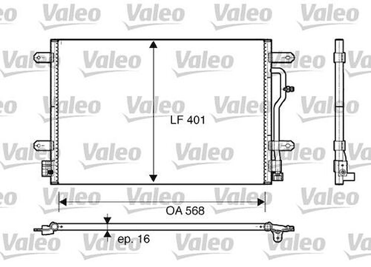 Valeo 817741 Klima Radyatörü A4 A6 1.9 TDI 00-04 ALZ Bfb Avb Bbj 8E0260403D