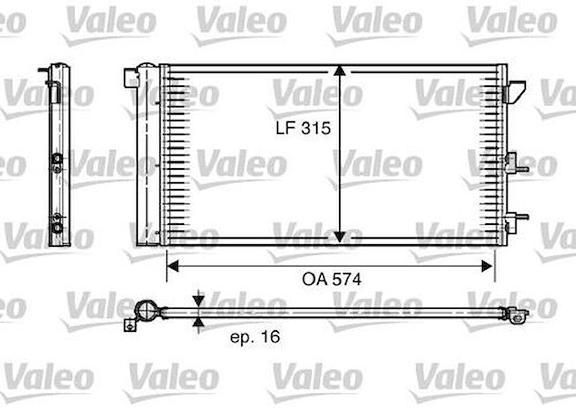 Valeo 818005 Klima Radyatörü Panda 03-9 51767143