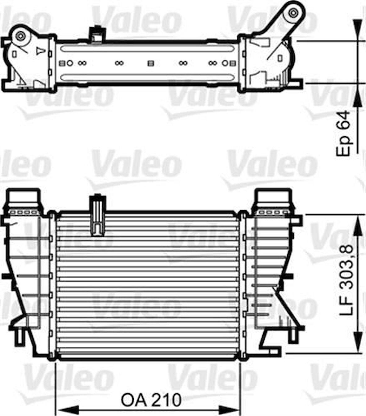 Valeo 818251 Turbo Radyatörü R Modus Clio III 1.5 DCI 10- 144618748R
