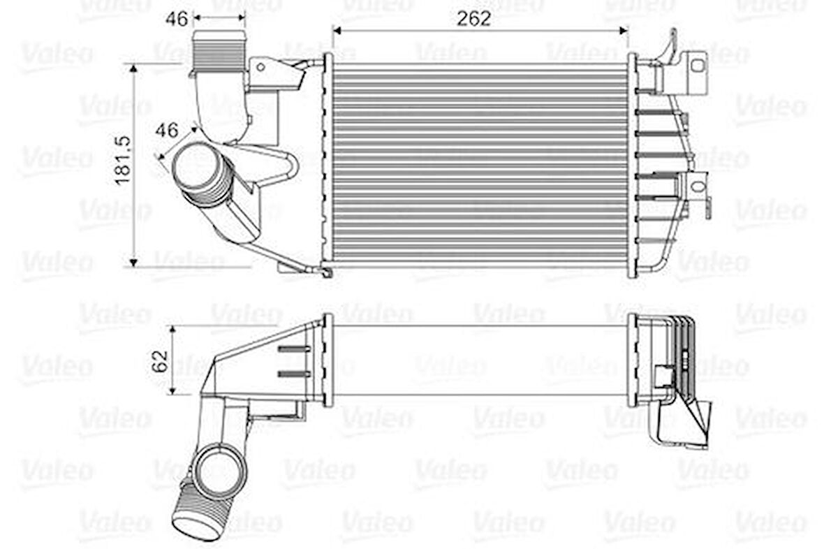 Valeo 818556 Turbo Radyatörü Opel Astra Zafira 13213402