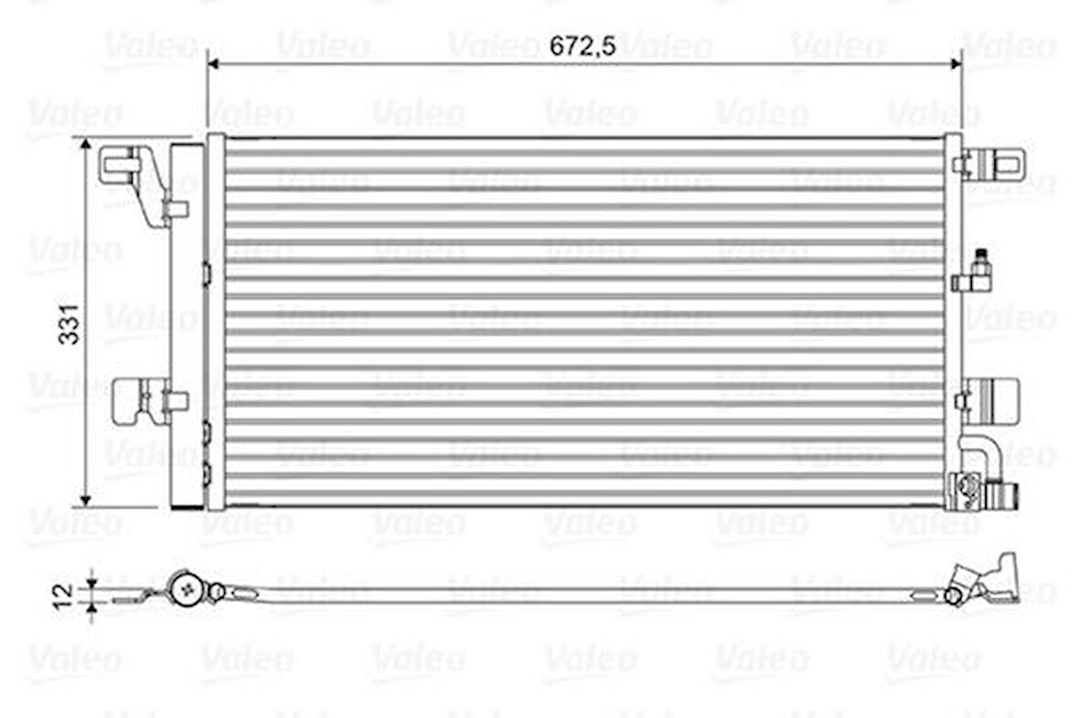 Valeo 822596 Klima Radyatörü Audi A4 16-A5 17-A6 19-A7 19- 8W0816411L