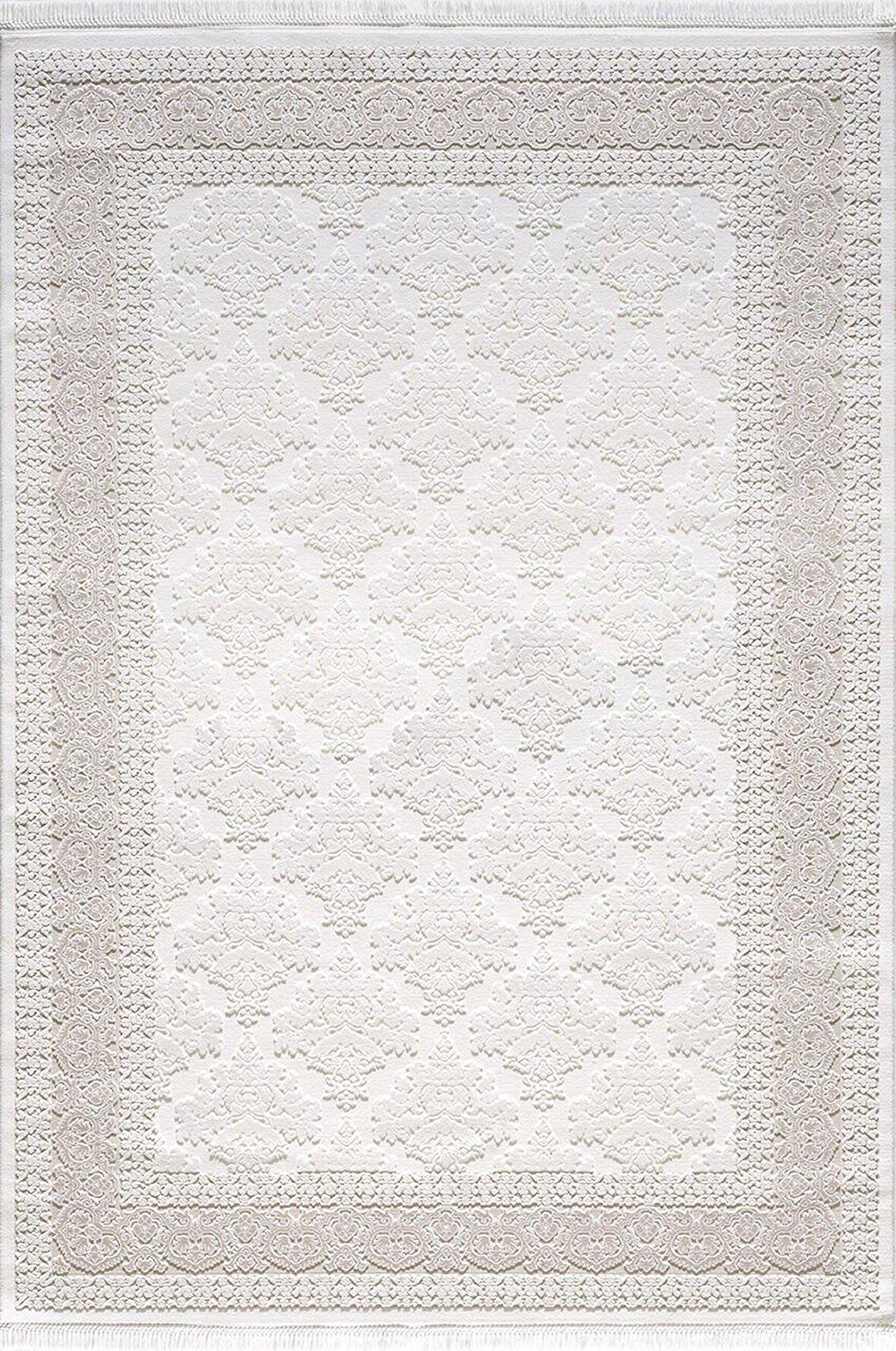 Artemis Halı Vanessa 06151D Krem Bej Klasik Motifli Yün Halı