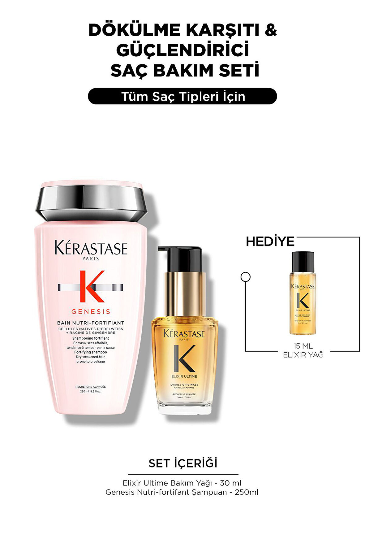 Kerastase Elixir & Genesis Dökülme Karşıtı & Güçlendirici Saç Bakım Seti