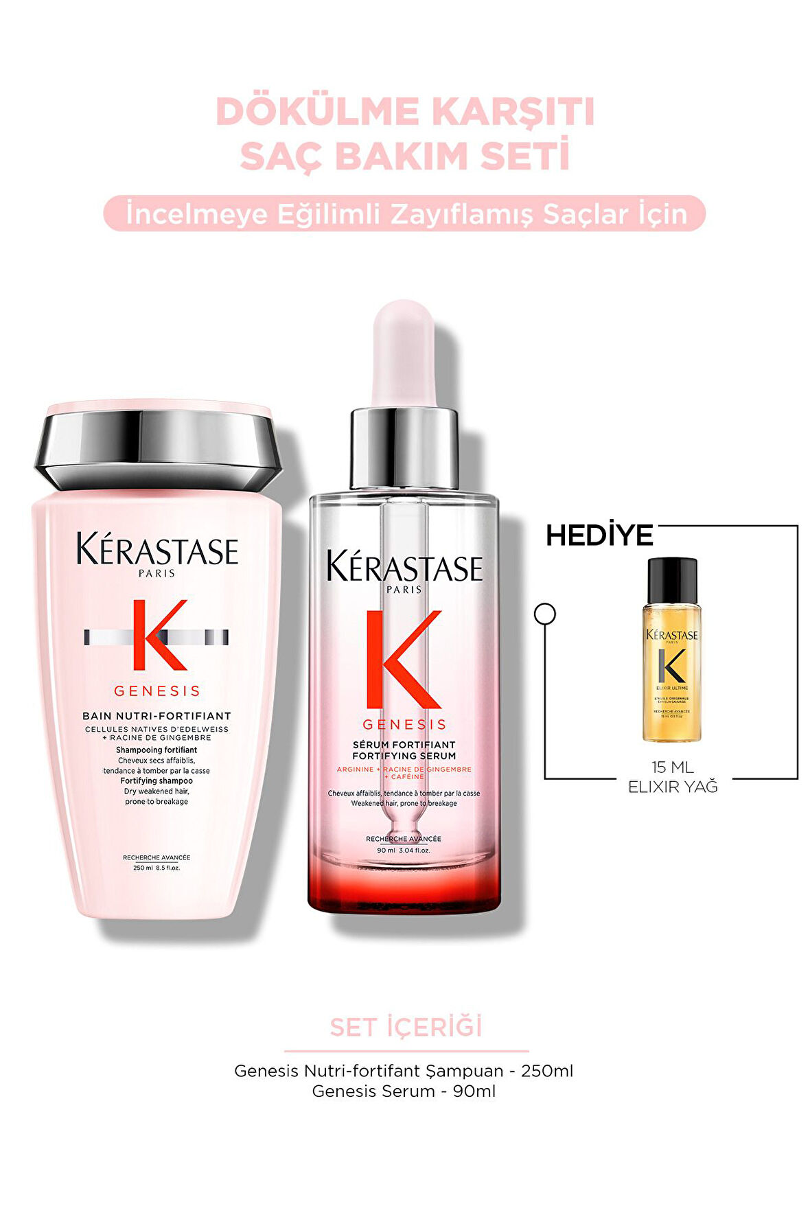 Kerastase Genesis Dökülme Karşıtı Saç Bakım Seti - Şampuan & Serum