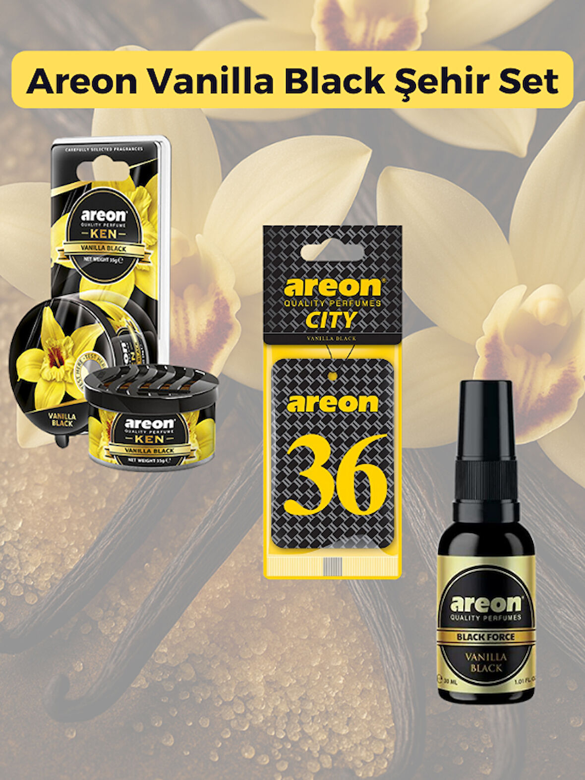 Areon Vanilla Black Şehir Set-36