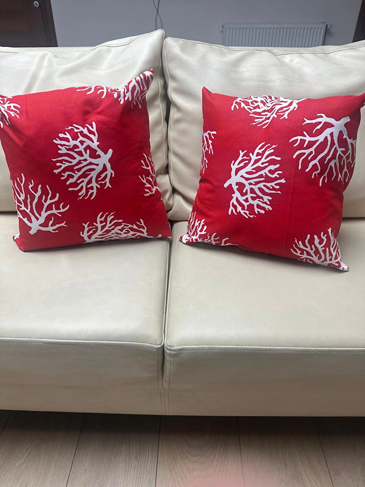 GERCELLA YOSUN DESEN KIRMIZI 2Lİ KIRLENT