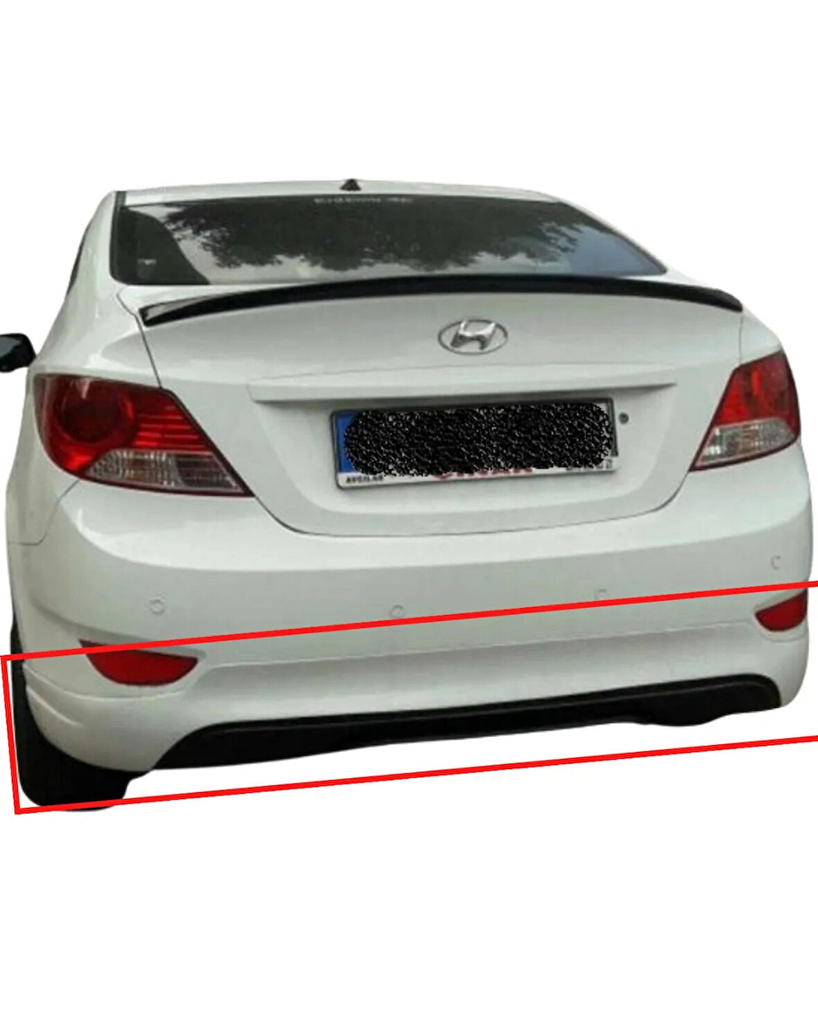 HYUNDAİ BLUE ARKA TAMPON EKİ (( BOYASIZ ))