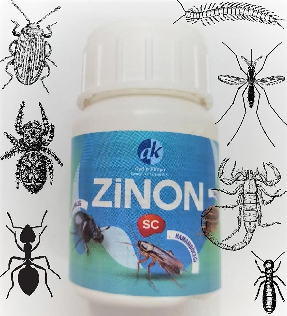 Aydın Kimya Zinon 50ML Haşere Öldürücü Konsantre