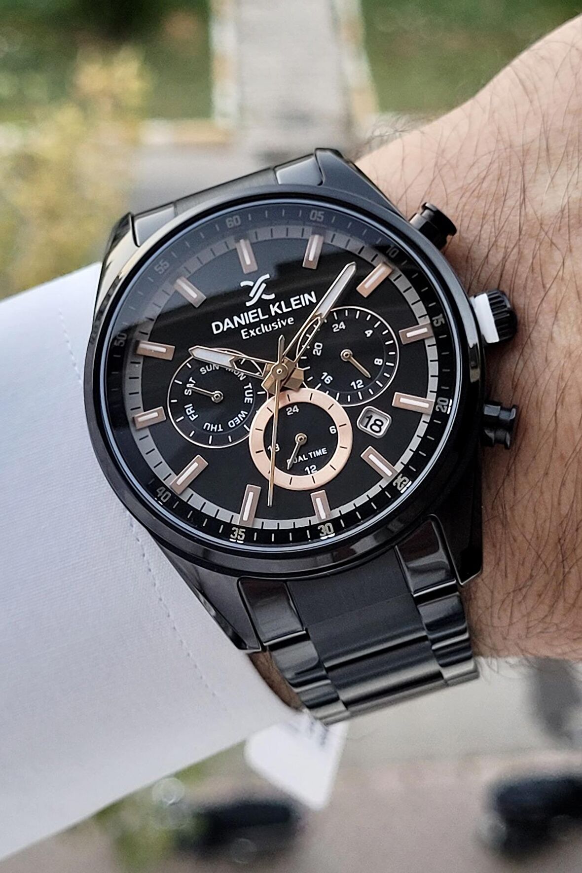 Daniel Klein DKISTE721 Siyah Renk İç Göstergeleri Aktif Fonksiyonlu Erkek Kol Saati
