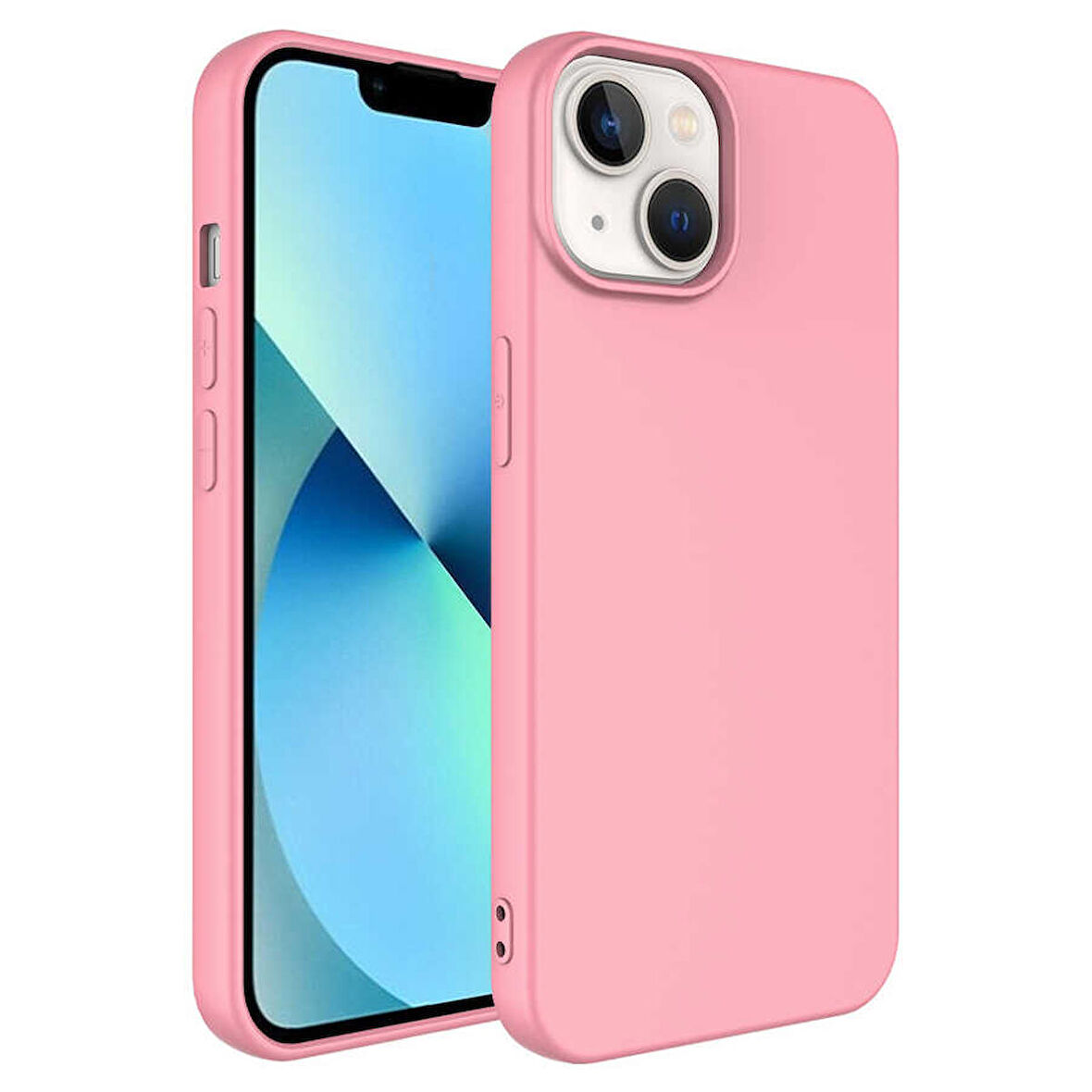Vendas iPhone 14 Plus Uyumlu (14 PLUS) Lansman Kadife Dokulu Fit Premium Kılıf
