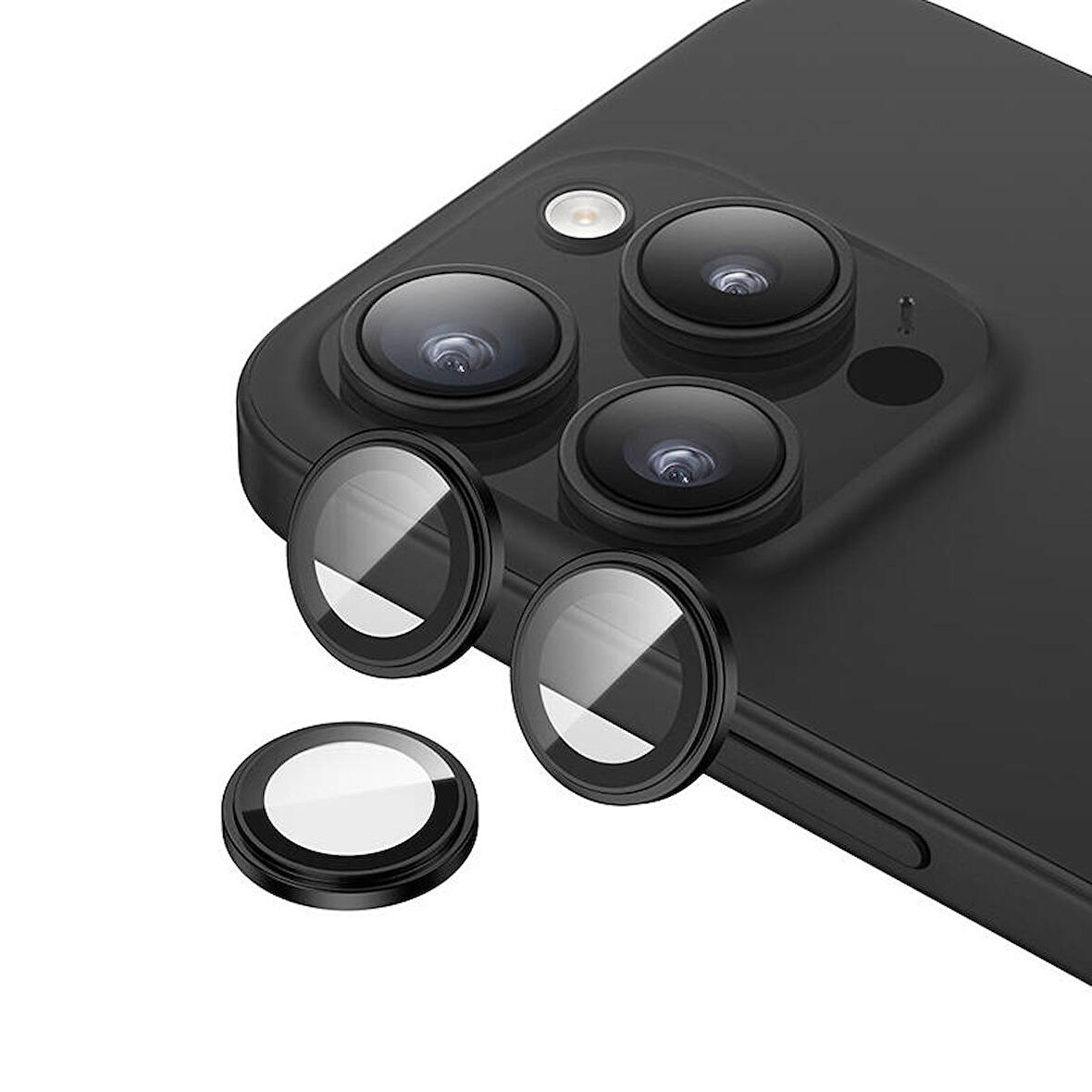 Vendas iPhone 15 Pro Uyumlu Gorilla Serisi Exclusive Safir Cam Kamera Lens Koruyucu 2 Adet Set