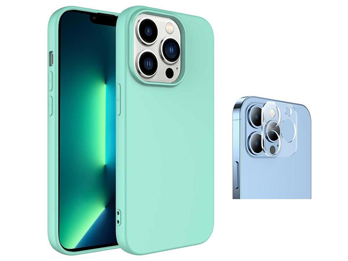 Vendas iPhone 14 Pro Uyumlu (14 Pro) W-Lansman Serisi İçi Kadife İpek Dokulu Lansman Kılıf + Kamera Lens Koruyucu