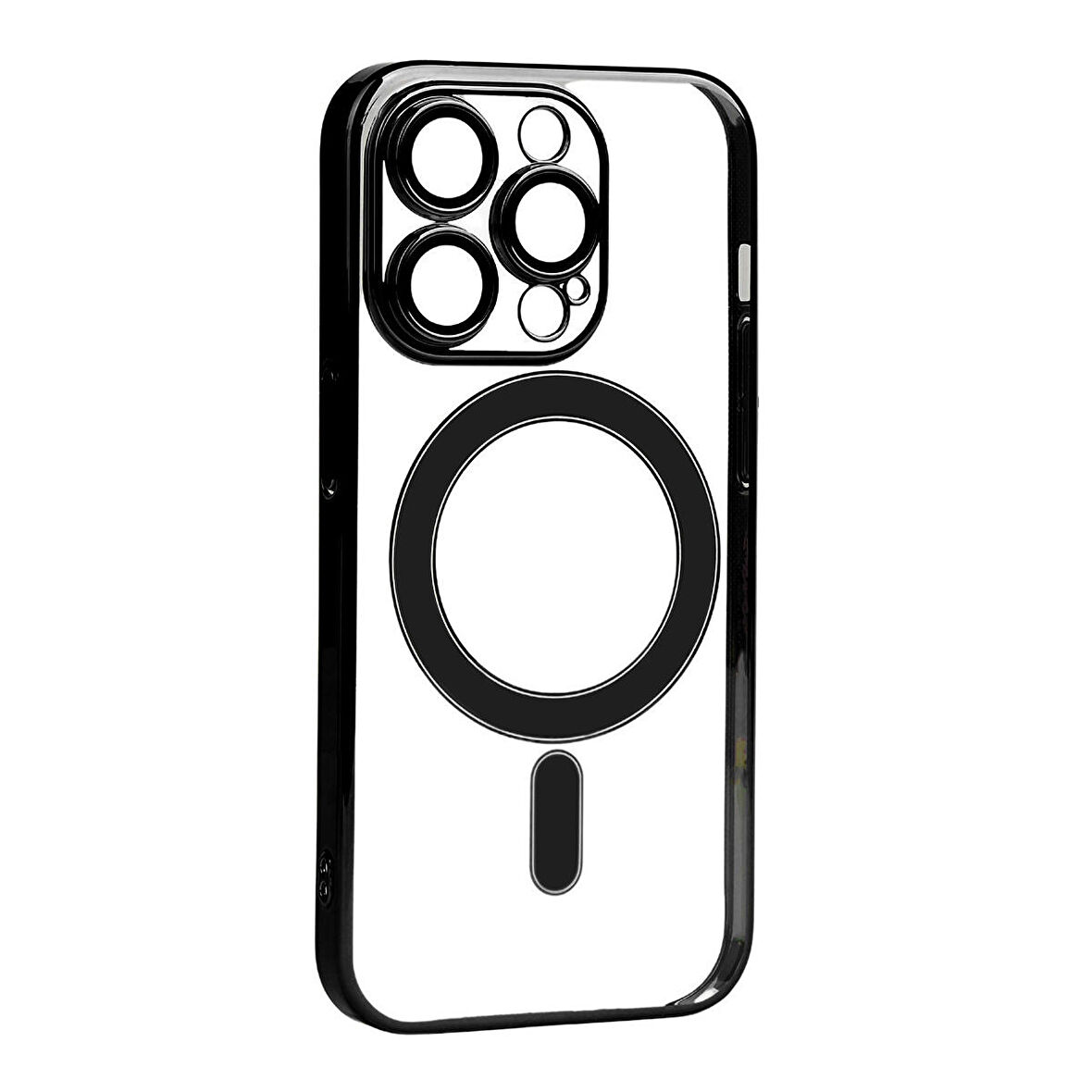 Vendas iPhone 14 Pro Max Uyumlu (14 Pro Max) Porta Serisi Kamera Korumalı Magsafe Özellikli Elektroplated Sert PC Kılıf