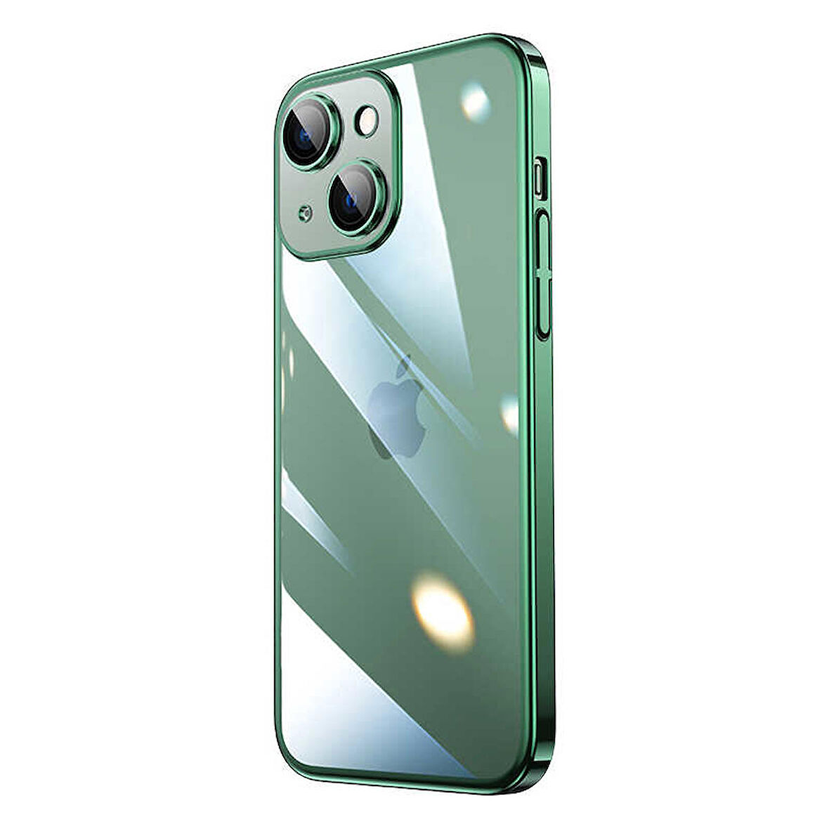 Vendas iPhone 14 Uyumlu ( iPhone 14 ) Pilas Serisi Elektroplated Sert PC Renkli Çerçeveli Silikon Kılıf