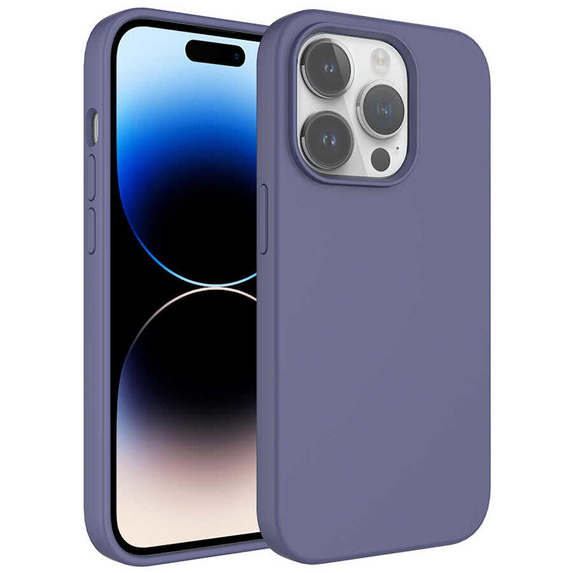 Vendas iPhone 14 Pro Uyumlu (14 Pro) Kivi Serisi Water Tecnology Kamera Çıkıntılı Silinebilir Pastel Colour Sert Silikon Kılıf