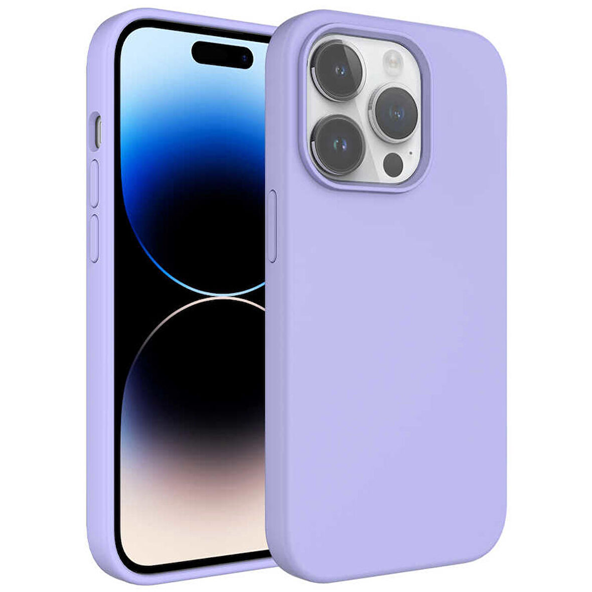 Vendas iPhone 14 Pro Uyumlu (14 Pro) Kivi Serisi Water Tecnology Kamera Çıkıntılı Silinebilir Pastel Colour Sert Silikon Kılıf