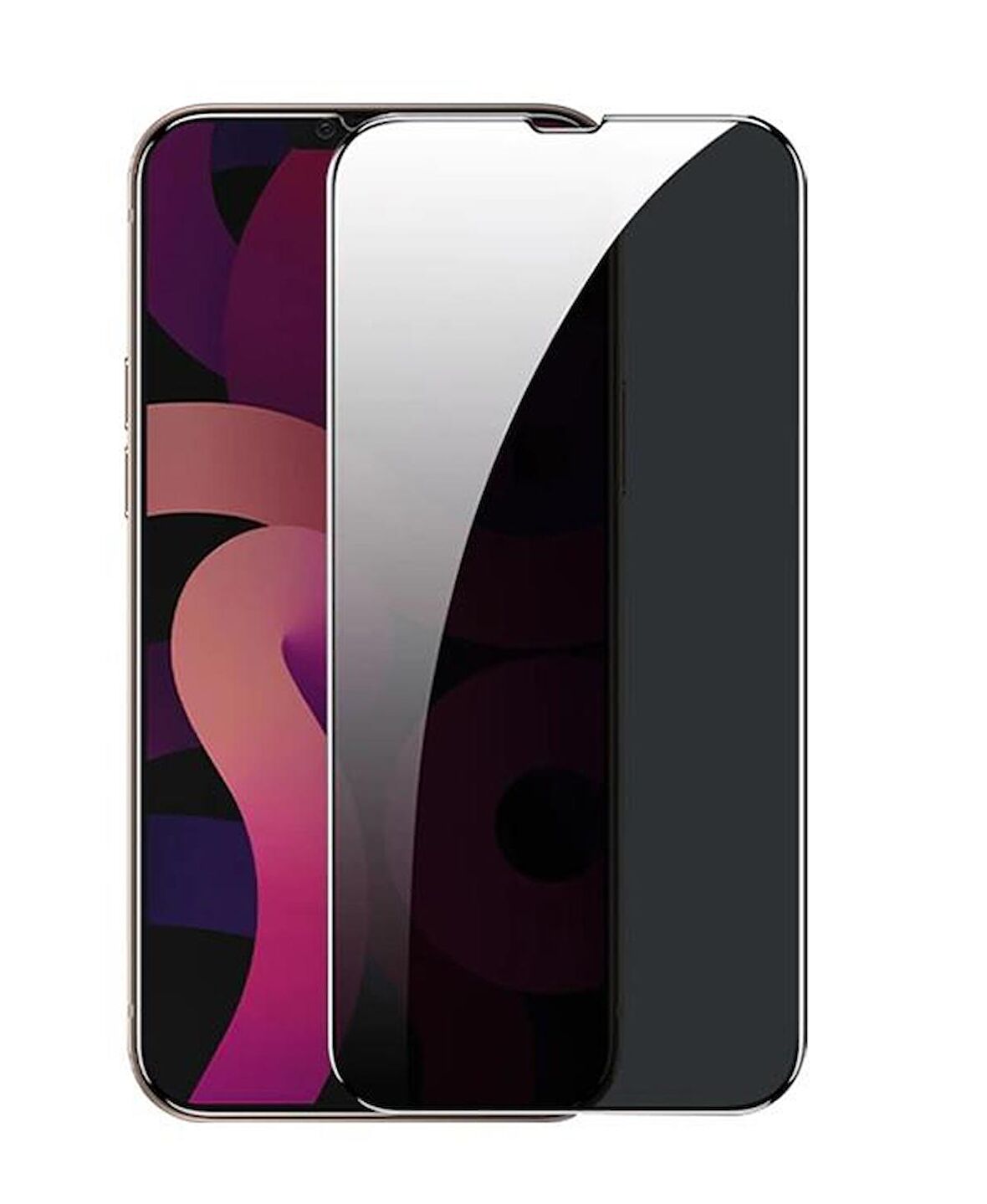 Vendas iPhone 13 Pro Max Uyumlu (13 Pro Max) Privacy Hayalet Temperli Cam Ekran Koruyucu