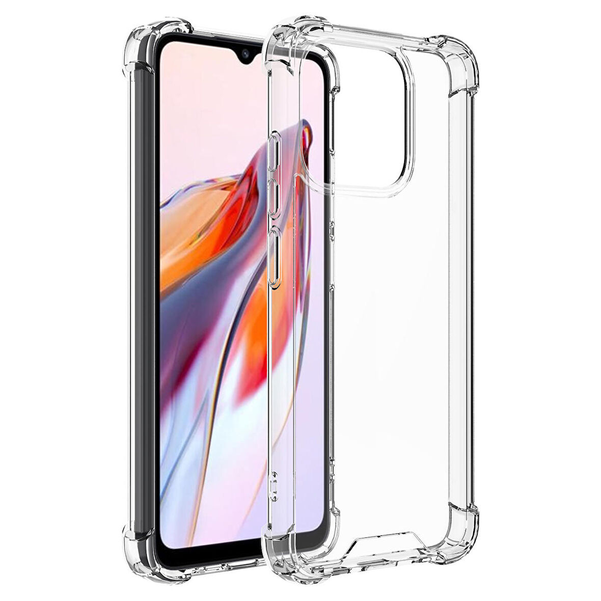 Vendas Xiaomi Redmi 12C Uyumlu Wall Serisi Airbag Köşeli Nitro Anti-Shock Silikon Kılıf