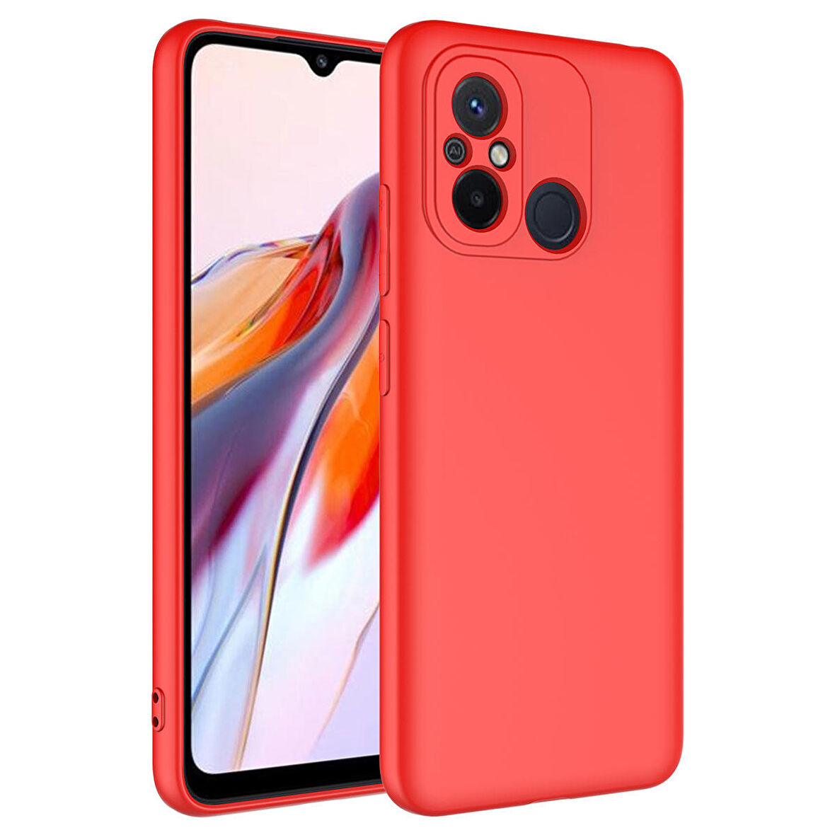 Vendas Xiaomi Redmi 12C Uyumlu Lansman Serisi Yumuşak Dokulu Çizilmeyi Önleyen Kadife İç Yüzeyli Silikon Kılıf