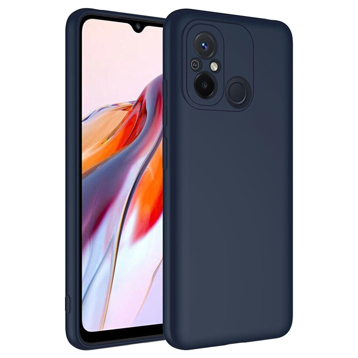 Vendas Xiaomi Redmi 12C Uyumlu Lansman Serisi Yumuşak Dokulu Çizilmeyi Önleyen Kadife İç Yüzeyli Silikon Kılıf