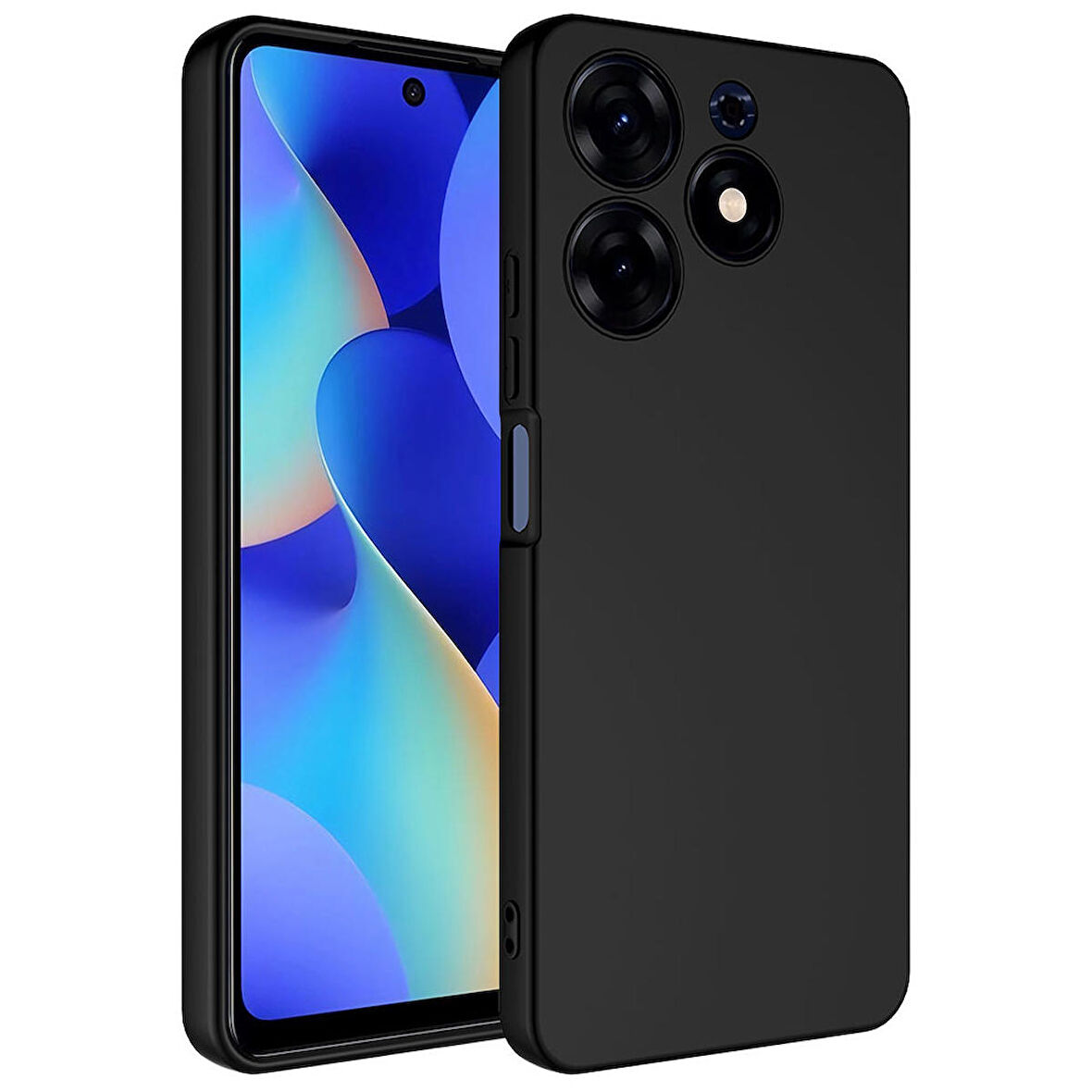 Vendas Tecno Spark 10 Pro Uyumlu W-Lansman Serisi Içi Kadife Ipek Dokulu Lansman Kılıf
