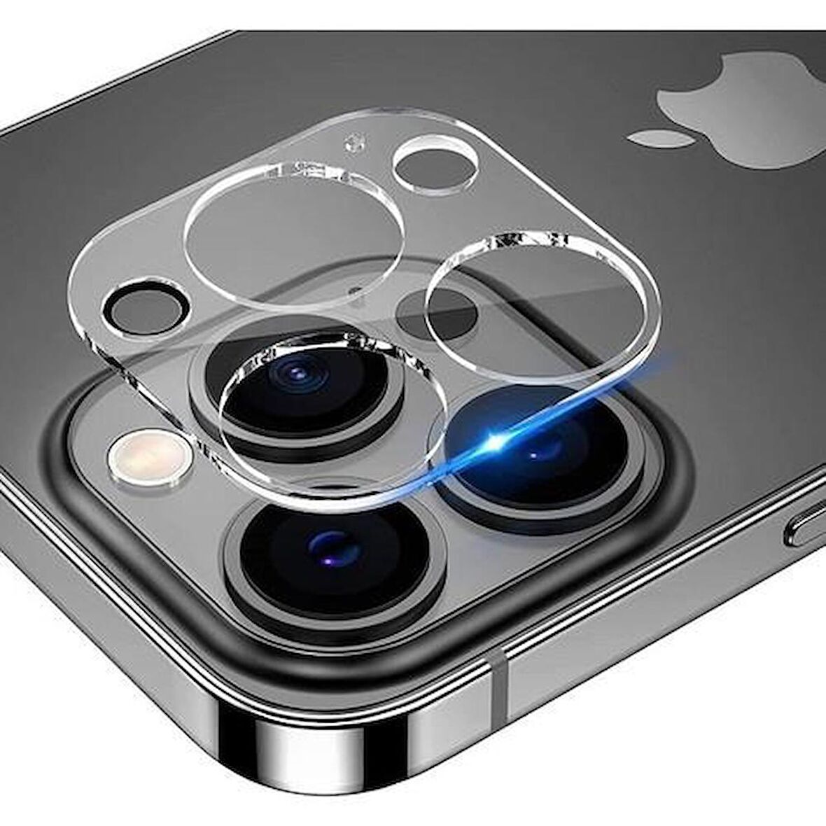 Vendas iPhone 14 Pro Uyumlu (14 Pro) Temperli Cam Şeffaf Kamera Lens Koruyucu