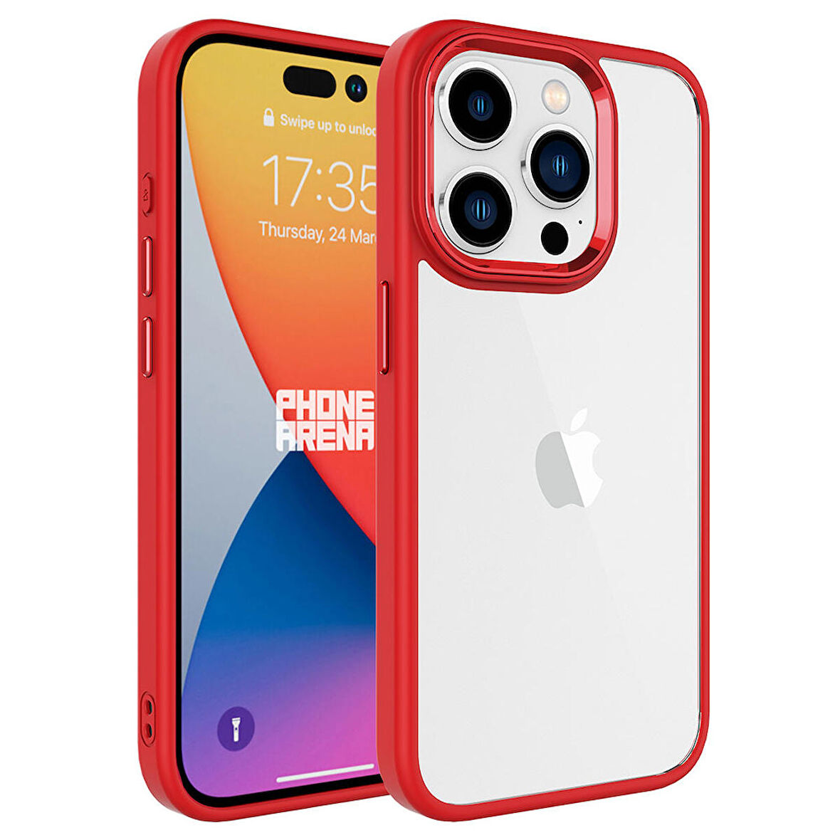 Vendas iPhone 15 Pro Max Uyumlu Krom Serisi Metal Buton Tasarımlı Renkli Kenarlı Tarz Kılıf
