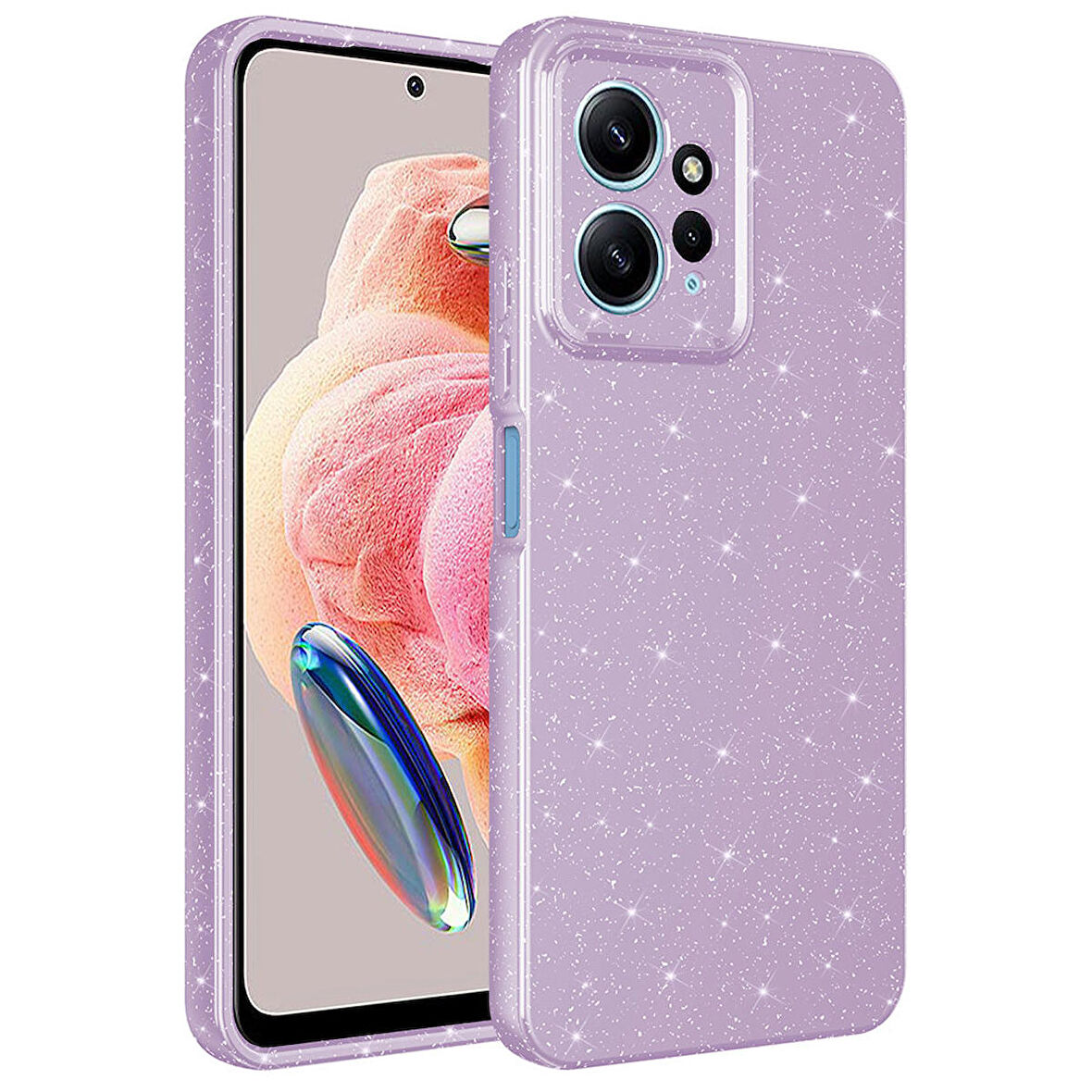 Vendas Xiaomi Redmi Note 12 4G Uyumlu Koton Serisi Kamera Korumalı Simli Lüks Silikon Kılıf