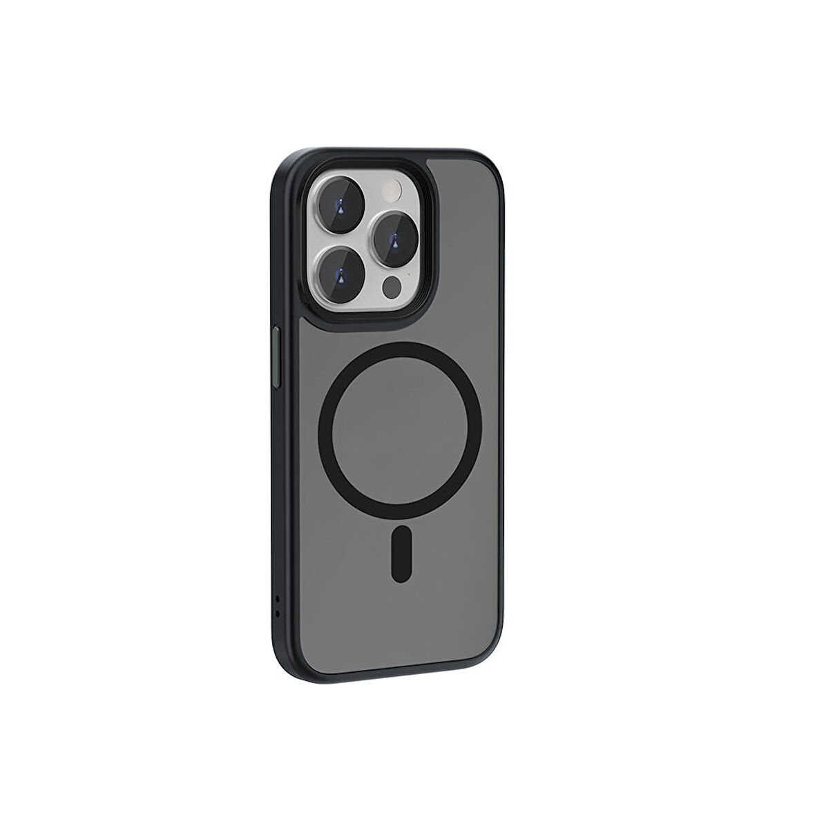 Vendas iPhone 15 Pro Max Uyumlu Felix Serisi Magsafe Şarj Özellikli Kamera Korumalı Mat Drop Magic Silikon Kılıf