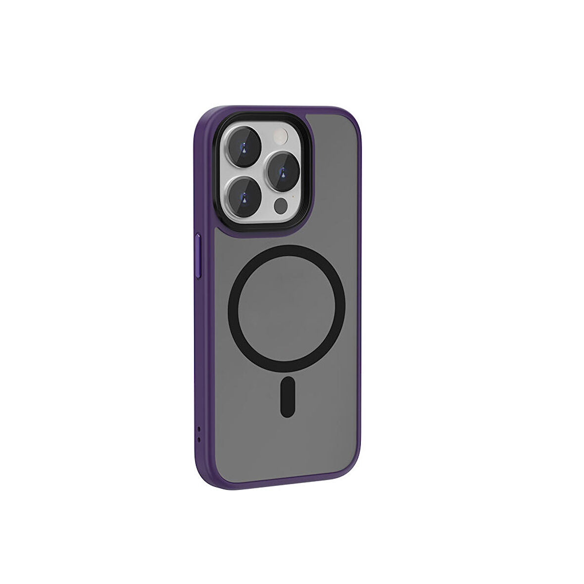 Vendas iPhone 15 Pro Uyumlu Felix Serisi Magsafe Şarj Özellikli Kamera Korumalı Mat Drop Magic Silikon Kılıf