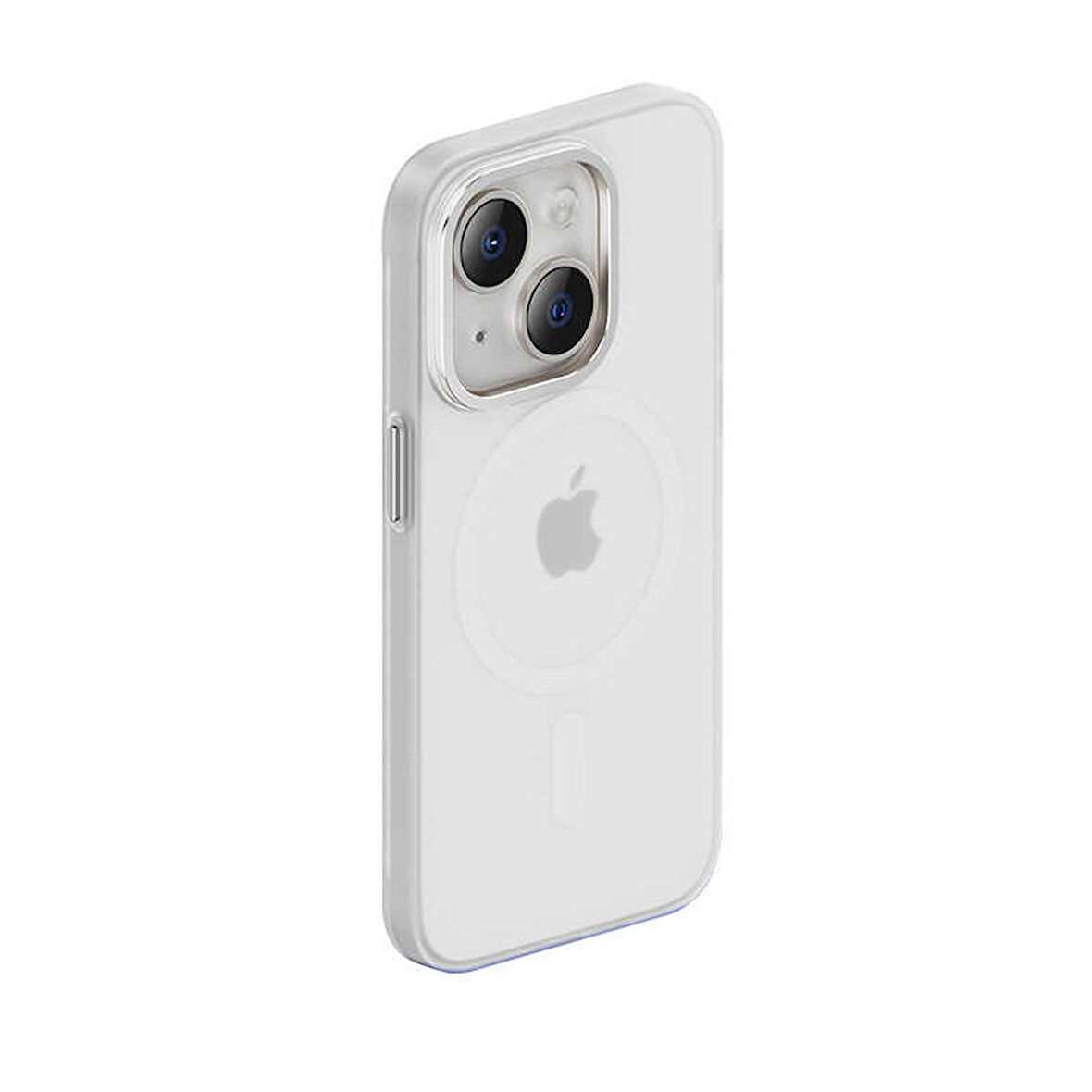 Vendas iPhone 14 Plus Uyumlu Buzlu Mat Tasarımlı Wireless Şarj Destekli Kamera Çıkıntılı Sert Magnetik Kılıf