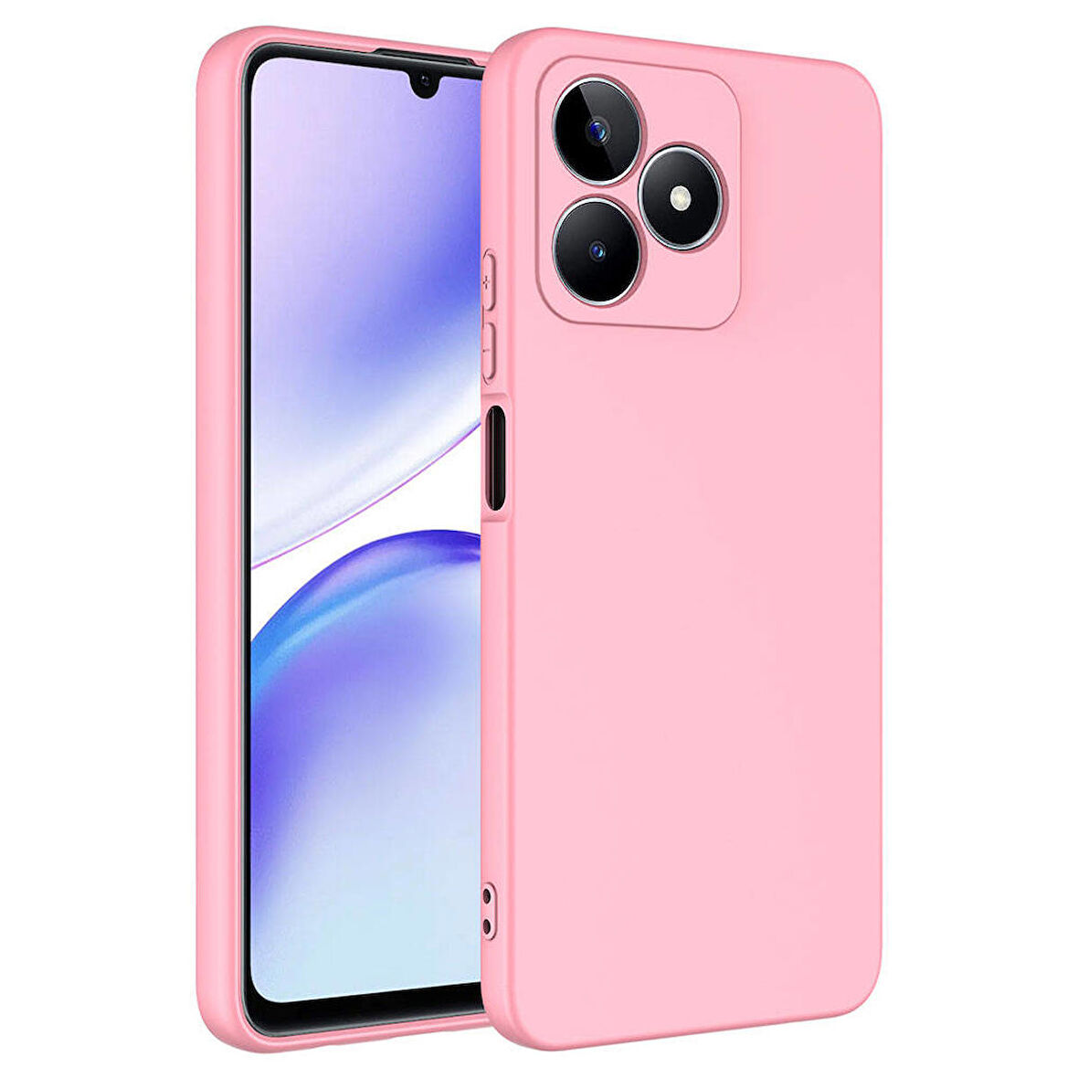 Vendas Realme C53 Uyumlu Lansman Serisi Içi Kadife Ipek Dokulu Lansman Kılıf