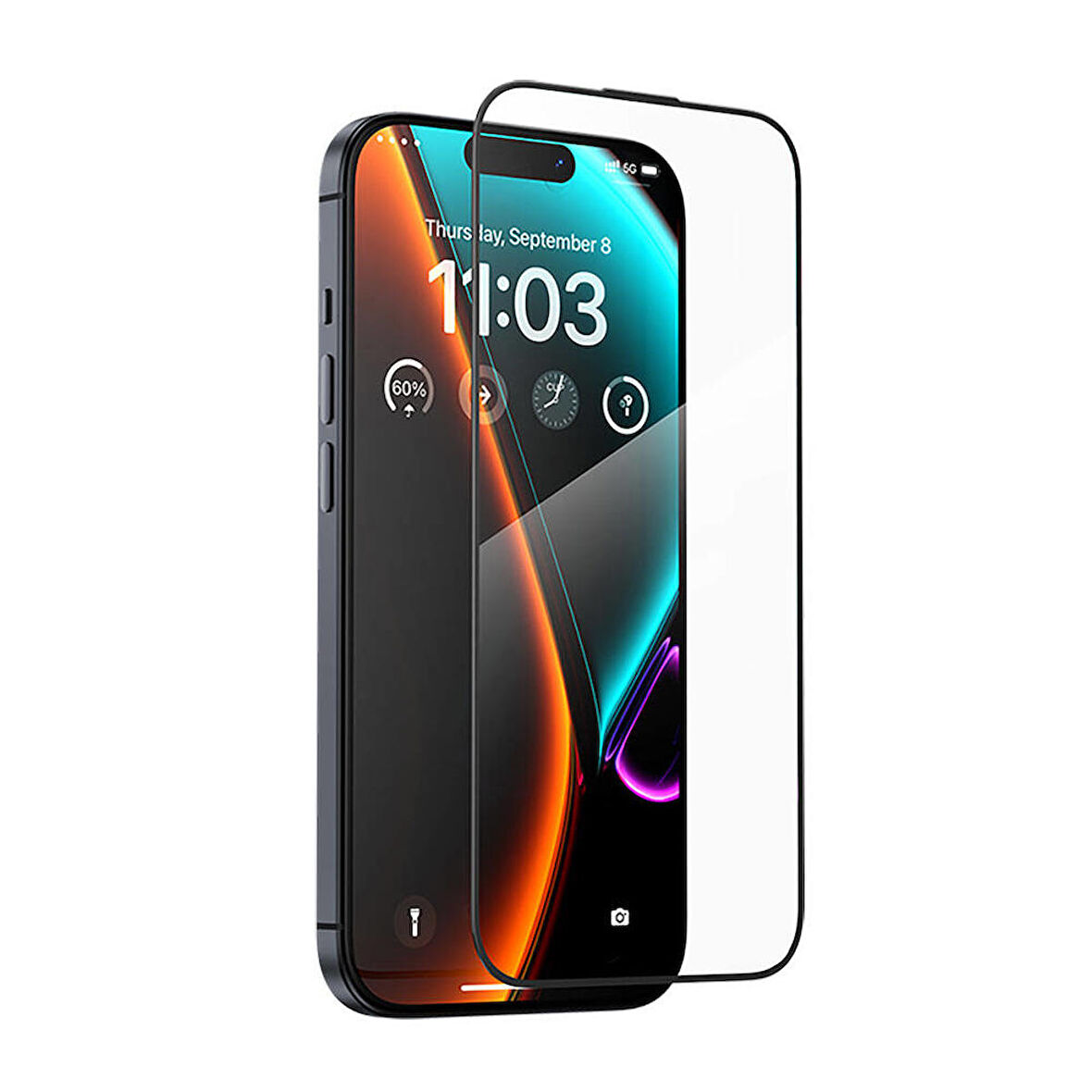Vendas iPhone 14 Pro Max Uyumlu W-Pro Shin Etsu 0.33mm Oval Kenarlı Cam Ekran Koruyucu
