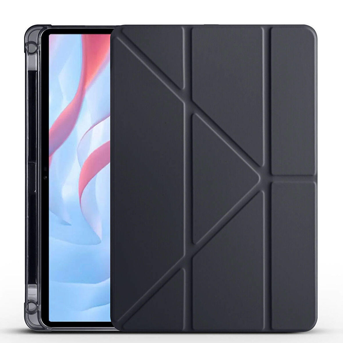 Vendas Huawei Honor X8 Pro 11.5' Uyumlu Tri Folding Kalem Bölmeli Standlı Kapaklı Kılıf