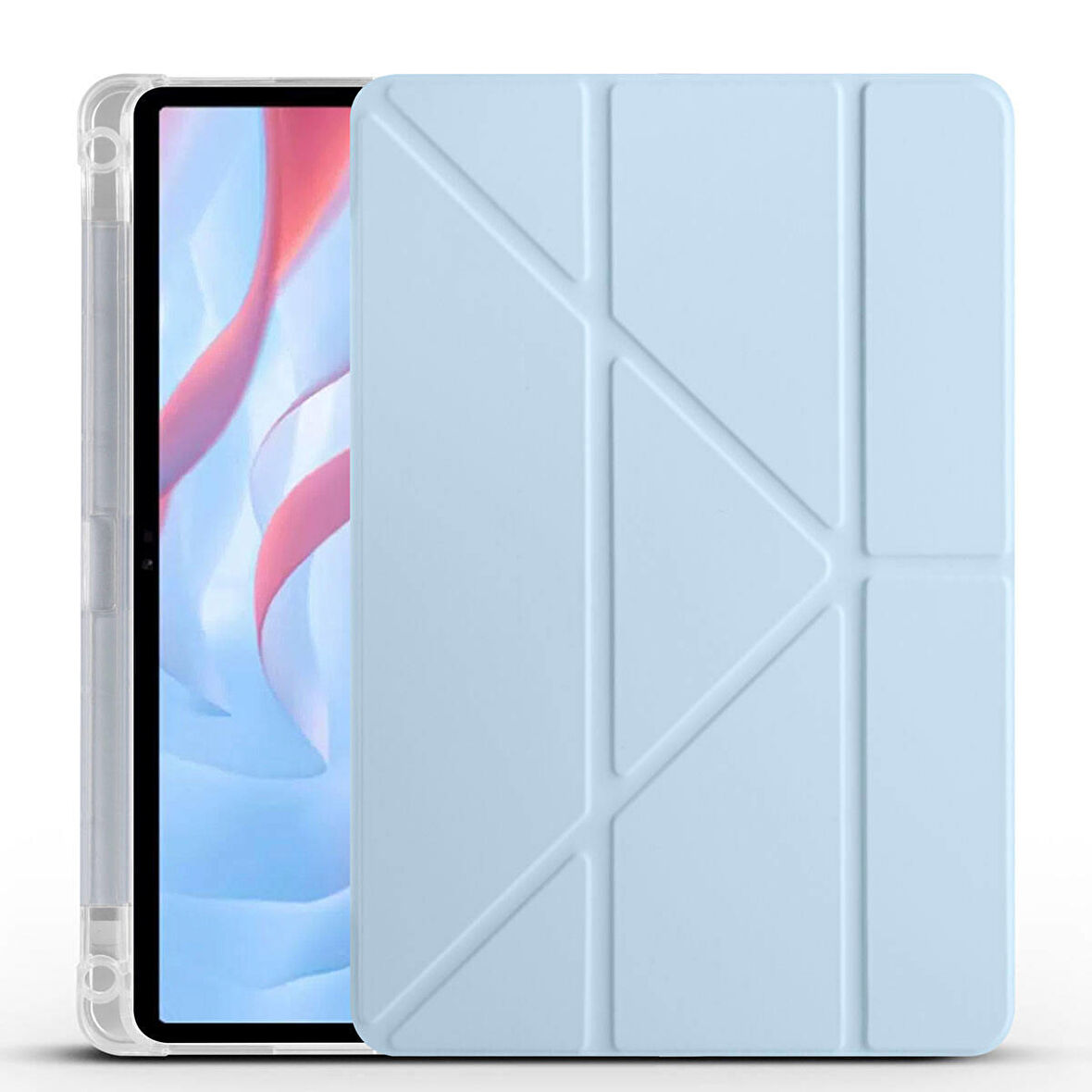 Vendas Huawei Honor X9 11.5' Uyumlu Tri Folding Kalem Bölmeli Standlı Kapaklı Kılıf