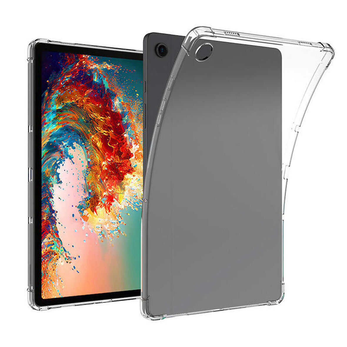 Vendas Samsung Galaxy Tab A9 Plus Uyumlu Şeffaf Süper Silikon Tablet Kılıfı